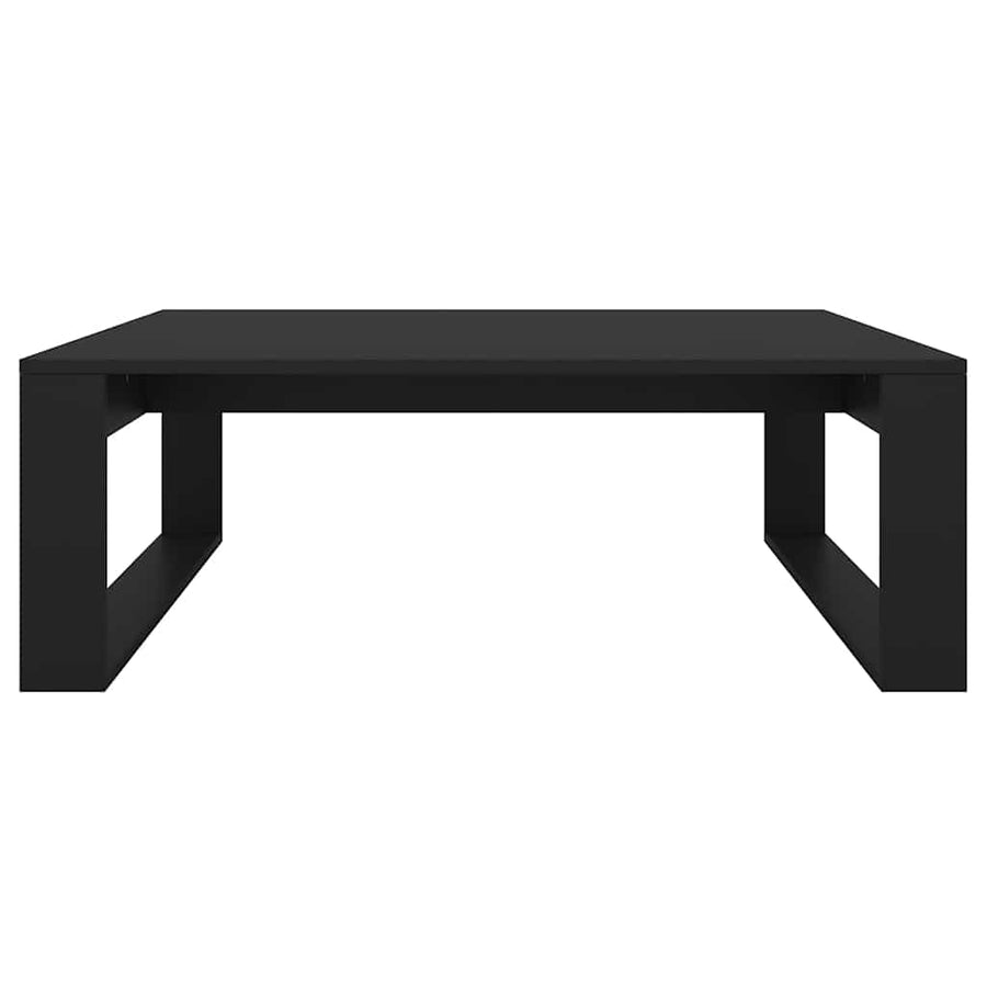 Coffee Table Black 100x100x35 cm Engineered Wood