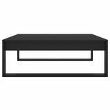 Coffee Table Black 100x100x35 cm Engineered Wood