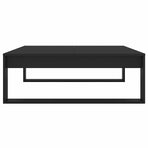 Coffee Table Black 100x100x35 cm Engineered Wood
