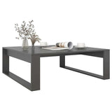 Coffee Table Grey 100x100x35 cm Engineered Wood