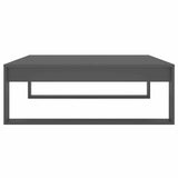 Coffee Table Grey 100x100x35 cm Engineered Wood - Rear View