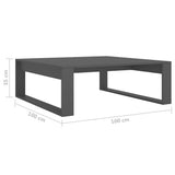Coffee Table Grey 100x100x35 cm Engineered Wood