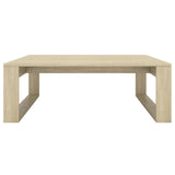 Coffee Table Sonoma Oak 100x100x35 cm Engineered Wood