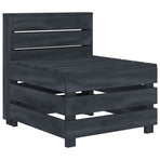 6 Piece Garden Pallet Lounge Set Solid Pinewood Grey
