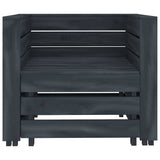 6 Piece Garden Pallet Lounge Set Solid Pinewood Grey