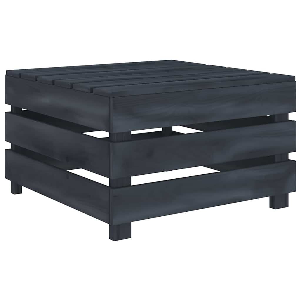 6 Piece Garden Pallet Lounge Set Solid Pinewood Grey