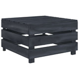 6 Piece Garden Pallet Lounge Set Solid Pinewood Grey - Extra Image