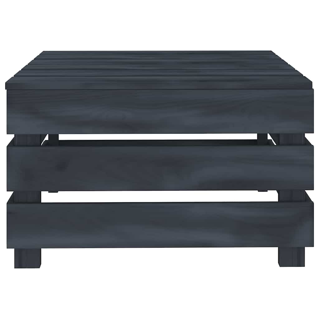 6 Piece Garden Pallet Lounge Set Solid Pinewood Grey