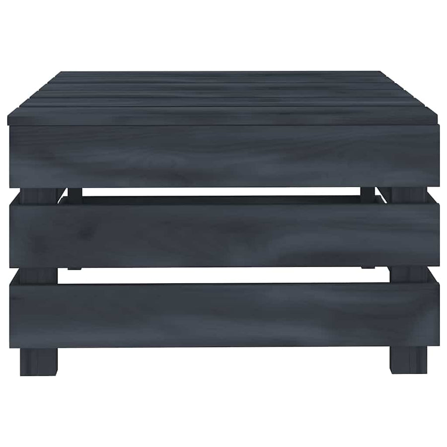 6 Piece Garden Pallet Lounge Set Solid Pinewood Grey