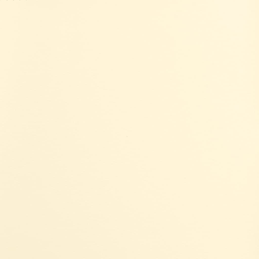 2-Seater Sofa Bed Cream Faux Leather