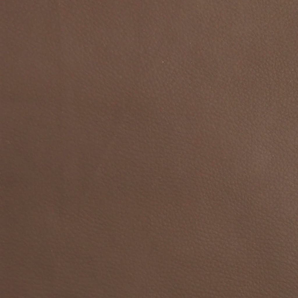 2-Seater Sofa Bed Brown Faux Leather