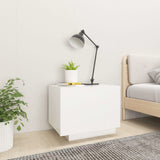 Bedside Cabinet White 100x35x40 cm Engineered Wood - Side View