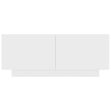 Bedside Cabinet White 100x35x40 cm Engineered Wood - 45-Degree Angle