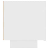 Bedside Cabinet White 100x35x40 cm Engineered Wood - Close-Up Angle
