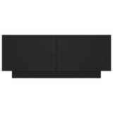 Bedside Cabinet Black 100x35x40 cm Engineered Wood - 45-Degree Angle