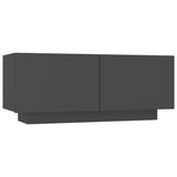 Bedside Cabinet Grey 100x35x40 cm Engineered Wood