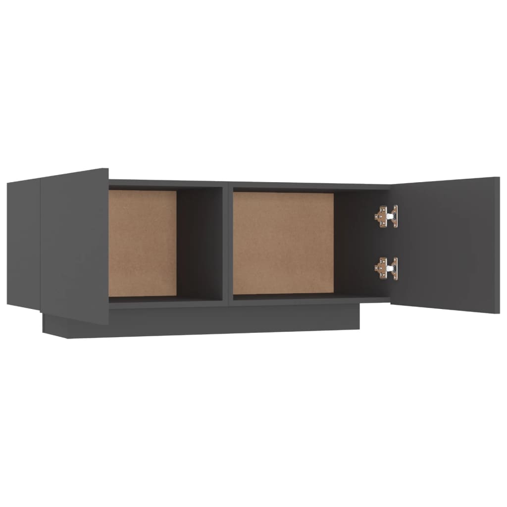 Bedside Cabinet Grey 100x35x40 cm Engineered Wood