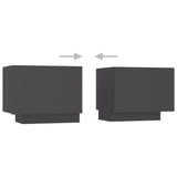 Bedside Cabinet Grey 100x35x40 cm Engineered Wood