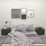 Bedside Cabinet Grey 100x35x40 cm Engineered Wood