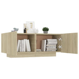 Bedside Cabinet Sonoma Oak 100x35x40 cm Engineered Wood - Top-Down View