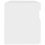 Bedside Cabinet & LED Lights 2 pcs White 60x35x40 cm Engineered Wood - Extra Image