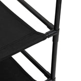 Storage Cabinet with 6 Drawers 55x29x55 cm Black Steel - Close-Up Angle