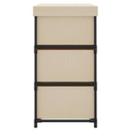 Storage Cabinet with 6 Drawers 55x29x55 cm Cream Steel