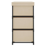 Storage Cabinet with 6 Drawers 55x29x55 cm Cream Steel - Top-Down View