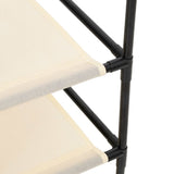 Storage Cabinet with 6 Drawers 55x29x55 cm Cream Steel - Close-Up Angle