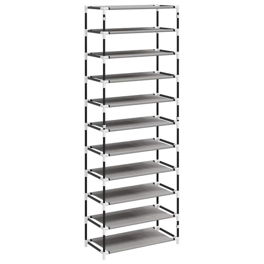 Shoe Cabinet Grey 60x30x166 cm Fabric
