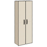 Shoe Cabinet Cream 60x30x166 cm Fabric
