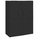 Shoe Cabinet Black 60x28x90 cm Fabric - Front View