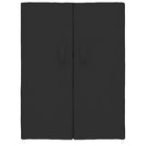 Shoe Cabinet Black 60x28x90 cm Fabric - Side View