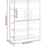 Shoe Cabinet Black 60x28x90 cm Fabric