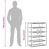 Shoe Cabinet Black 60x28x90 cm Fabric