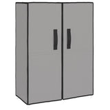 Shoe Cabinet Grey 60x28x90 cm Fabric - Front View
