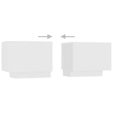 TV Cabinet with LED Lights White 260x35x40 cm - Low Angle