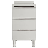 Commercial Kitchen Cabinet with 3 Drawers 50x60x96 cm