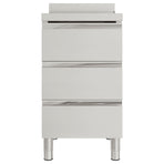 Commercial Kitchen Cabinet with 3 Drawers 50x60x96 cm