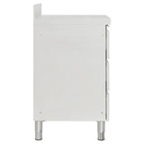 Commercial Kitchen Cabinet with 3 Drawers 50x60x96 cm - Top-Down View