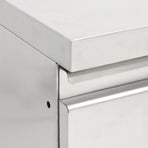Commercial Kitchen Cabinet with 3 Drawers 50x60x96 cm