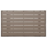 Garden Table Grey 120x70x66 cm Poly Rattan