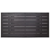 Garden Table Black 120x70x66 cm Poly Rattan - Top-Down View