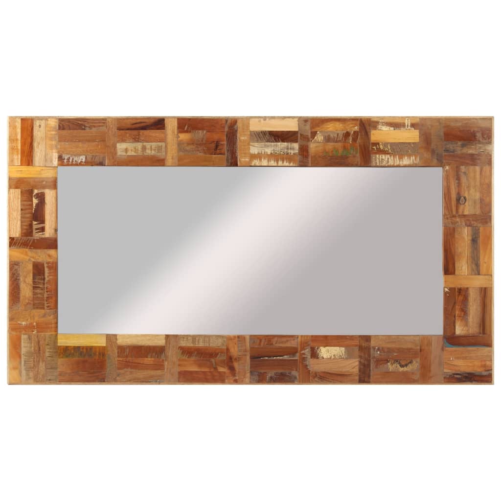 Wall Mirror Solid Wood Reclaimed 60x110 cm