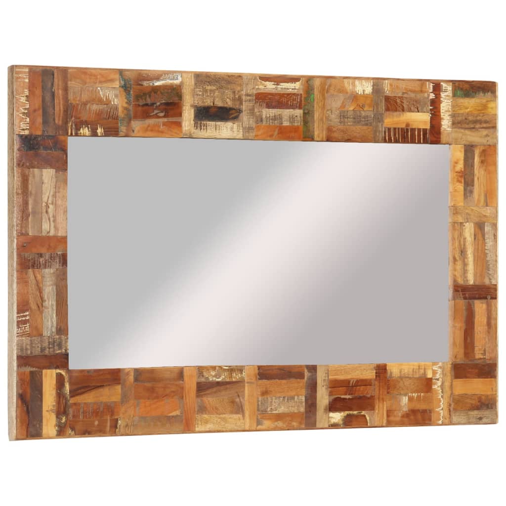 Wall Mirror Solid Wood Reclaimed 60x110 cm