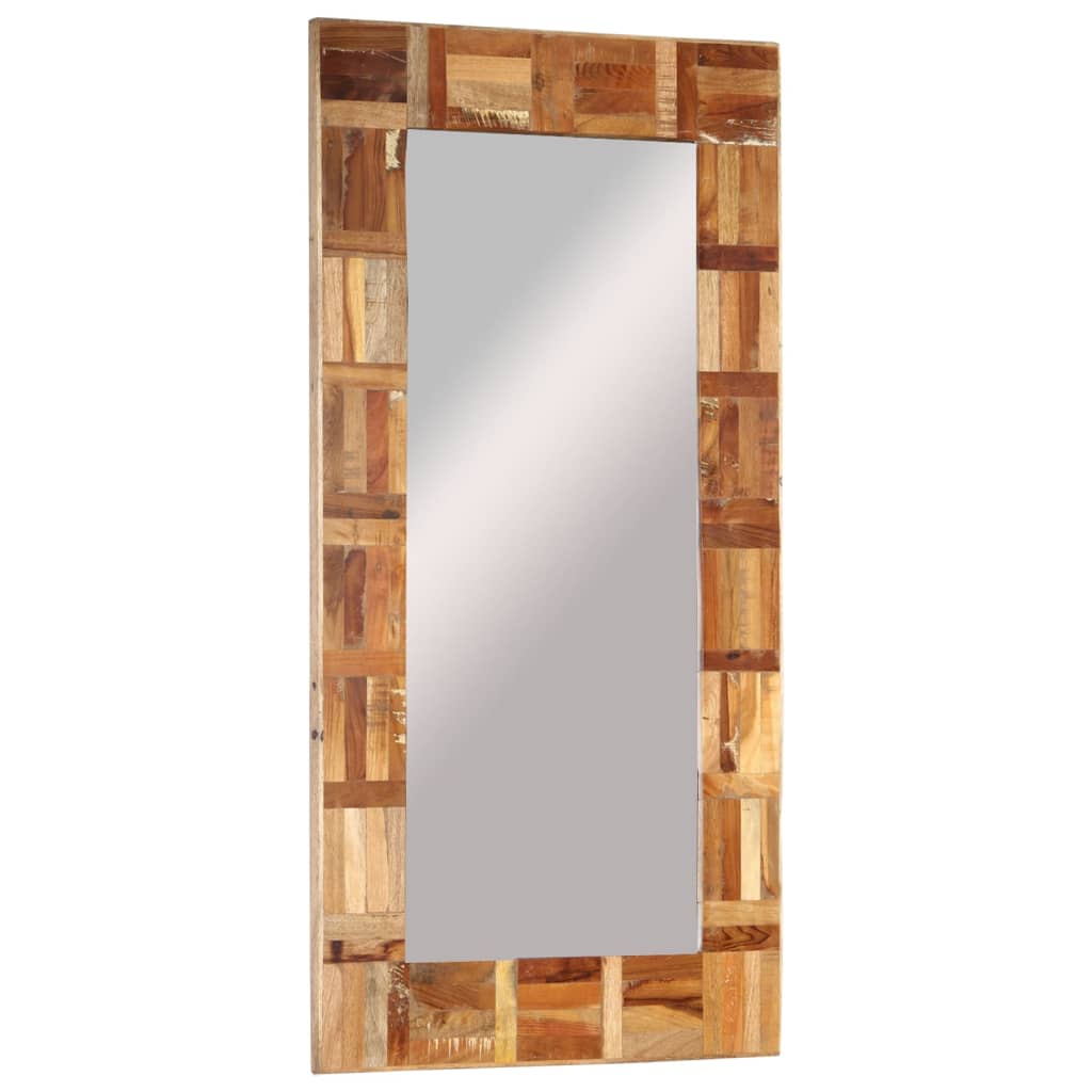 Wall Mirror Solid Wood Reclaimed 60x110 cm