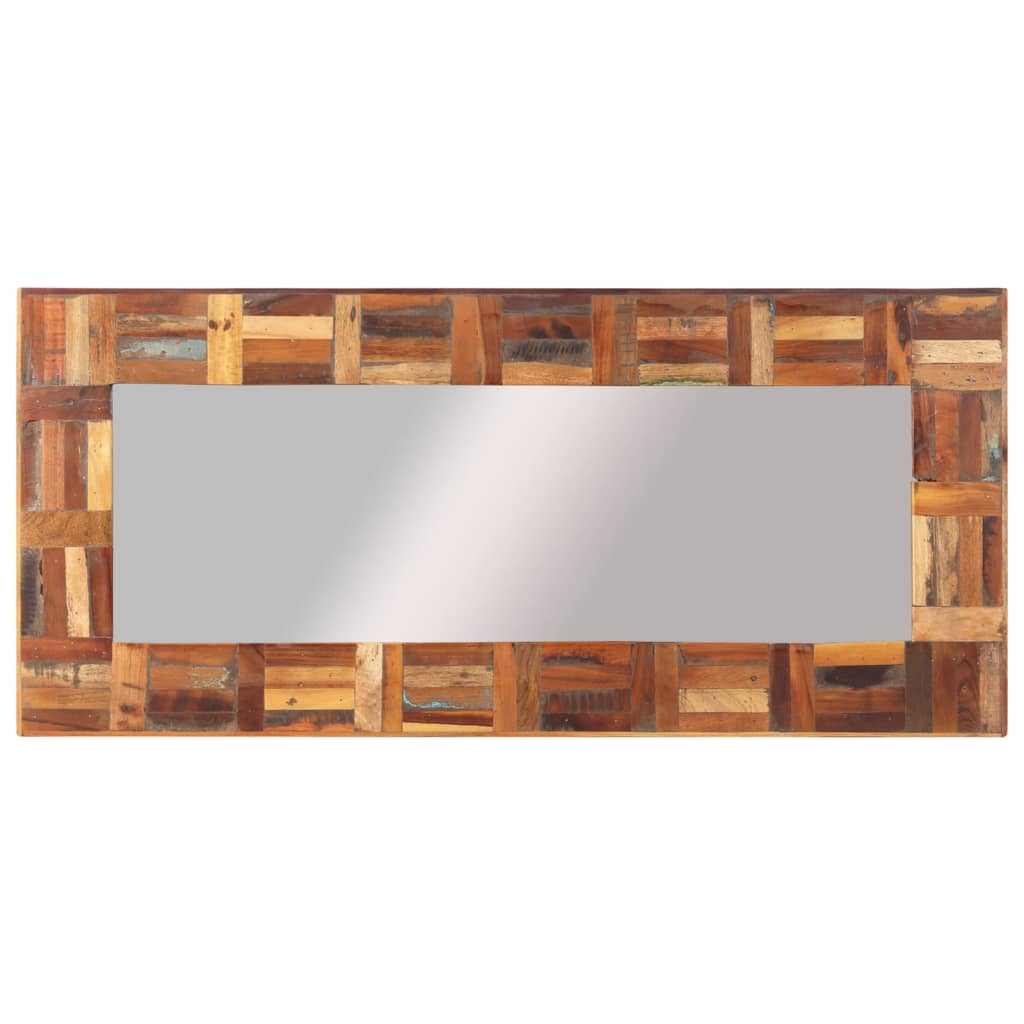 Wall Mirror Solid Wood Reclaimed 50x110 cm
