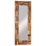 Wall Mirror Solid Wood Reclaimed 50x110 cm