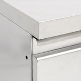Commercial Kitchen Cabinets with 2 Drawers 2 pcs 50x60x96 cm
