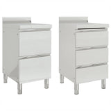 Commercial Kitchen Cabinets 2 pcs 50x60x96 cm Stainless Steel